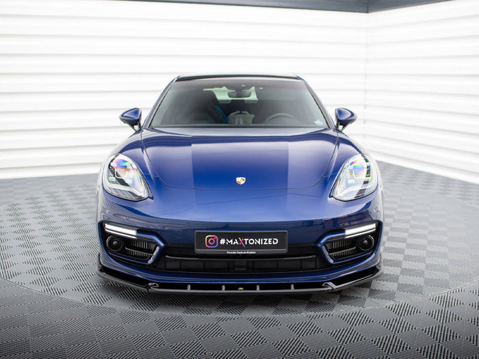 Porsche Panamera E-Hybrid 971 Facelift Front Splitter V.2 - Maxton Design