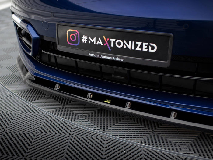 Porsche Panamera E-Hybrid 971 Facelift Front Splitter V.2 - Maxton Design