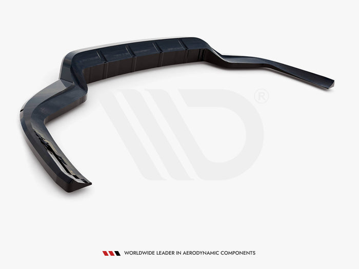 Porsche Panamera E-Hybrid 971 Facelift Rear Splitter (Vertical Bars) - Maxton Design