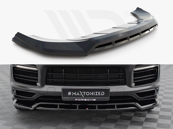 Porsche Cayenne Sport Design Mk3 Front Splitter - Maxton Design