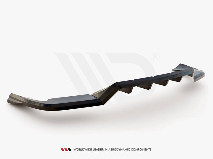 Porsche Cayenne Sport Design Mk3 Rear Splitter (Vertical Bars) - Maxton Design