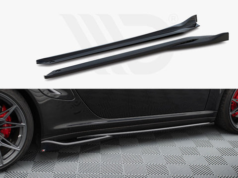 Porsche 911 Turbo 997 Side Skirts Diffusers - Maxton Design