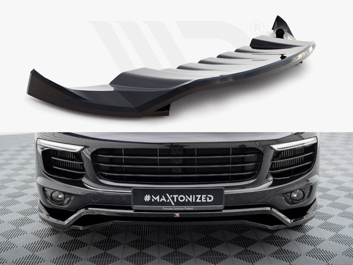 Porsche Cayenne Mk2 Facelift Front Splitter - Maxton Design