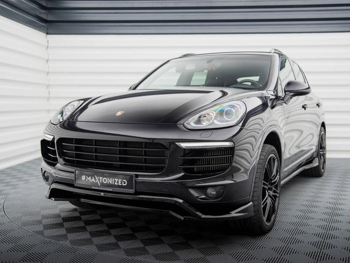 Porsche Cayenne Mk2 Facelift Front Splitter - Maxton Design