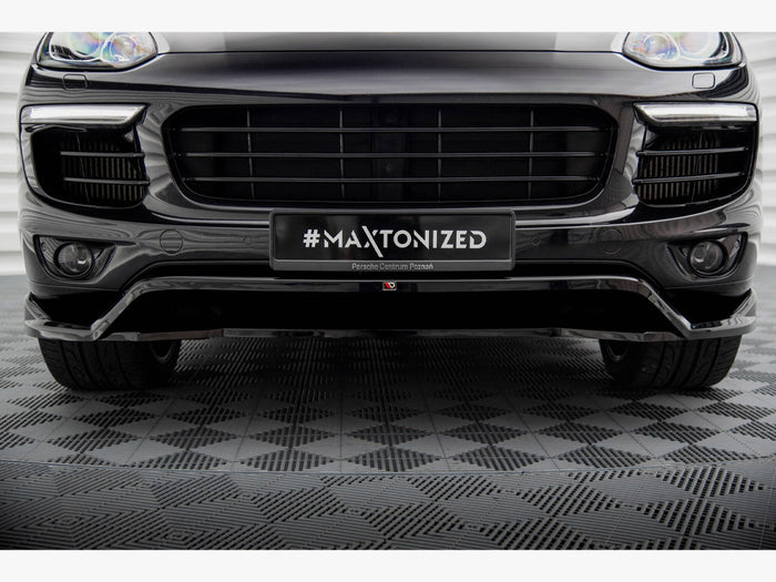 Porsche Cayenne Mk2 Facelift Front Splitter - Maxton Design