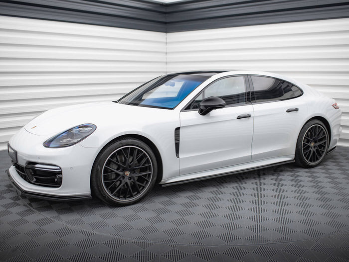 Porsche Panamera GTS 971 Side Skirts Diffusers - Textured - Maxton Design