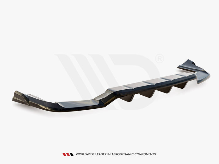 Porsche Cayenne Coupe Mk3 Rear Splitter (Vertical Bars) - Maxton Design