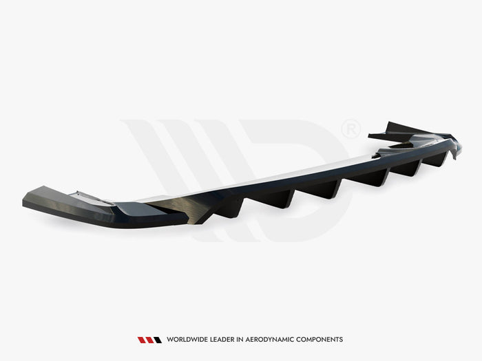 Porsche Taycan / Taycan 4 / Taycan 4S / Taycan GTS Mk1 Rear Splitter (Vertical Bars) - Maxton Design