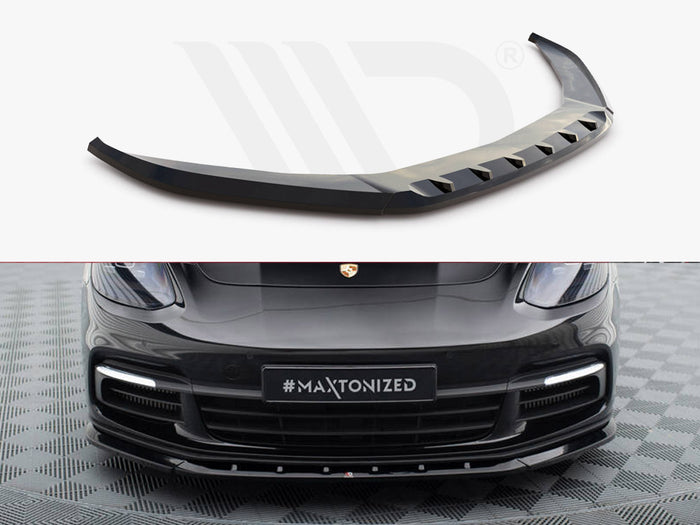 Porsche Panamera E-Hybrid / Panamera 4S 971 Front Splitter V.1 - Maxton Design