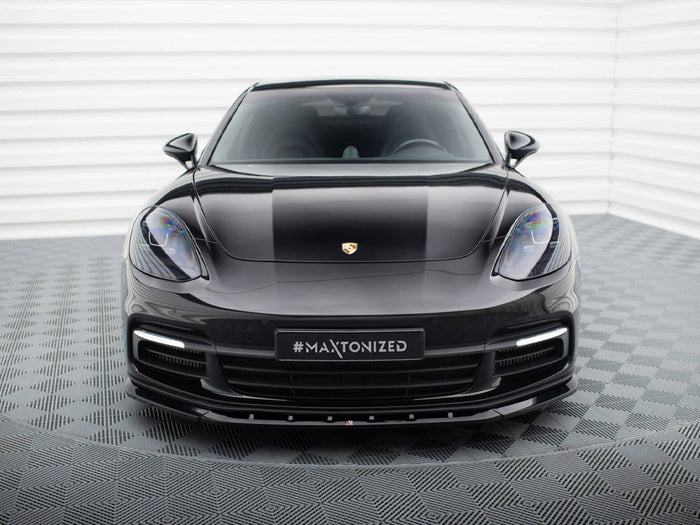 Porsche Panamera E-Hybrid / Panamera 4S 971 Front Splitter V.1 - Maxton Design