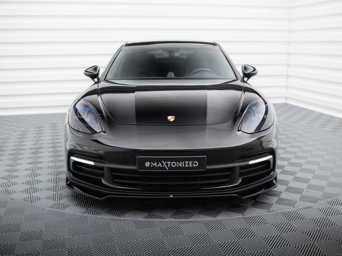 Porsche Panamera E-Hybrid / Panamera 4S 971 Front Splitter V.2 - Maxton Design