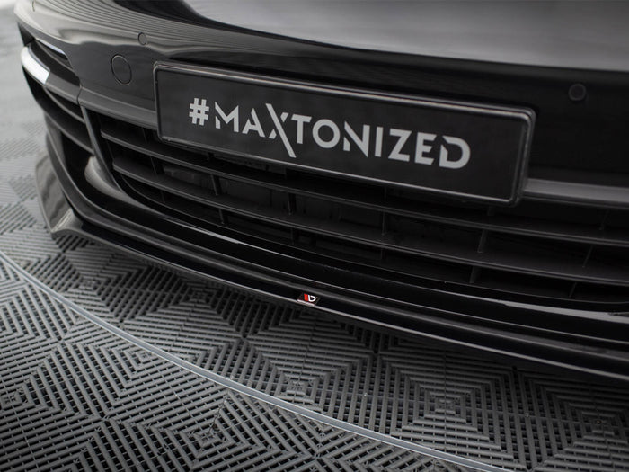 Porsche Panamera E-Hybrid / Panamera 4S 971 Front Splitter V.2 - Maxton Design