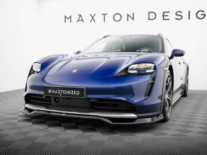 Porsche Taycan Cross Turismo 4S Front Splitter - Maxton Design