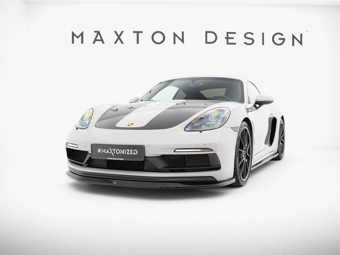 Porsche 718 Cayman GTS 982c Front Splitter V.1 - Maxton Design