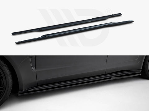 Porsche Panamera Turbo S E-Hybrid / Panamera E-Hybrid 971 Side Skirts Diffusers V.2 - Maxton Design