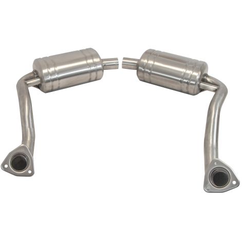Porsche 987.1 Boxster & Cayman Cat Back Exhaust with Stainless Tailpipes - Top Gear