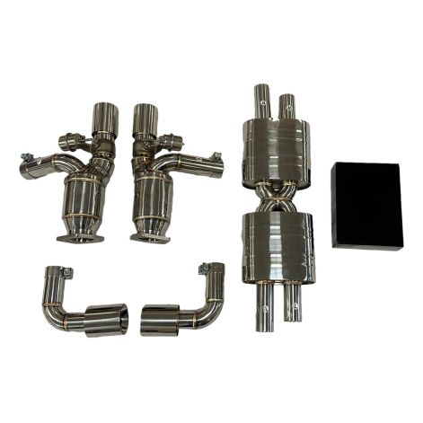 Porsche 911 991.1 Turbo Valvetronic Exhaust with Cats - Top Gear