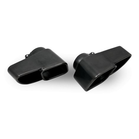 Porsche 911 997.1 Turbo Black Exhaust Tailpipes - Top Gear