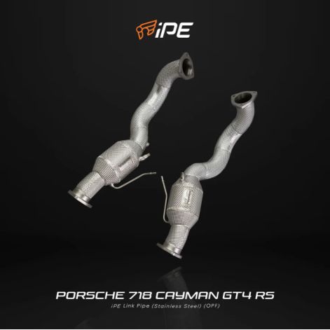 Porsche 982 | 718 Spyder RS | 718 Cayman GT4 RS 2022 - Current Catted Mid Pipe Non-OPF Version / OPF Version - IPE Exhaust