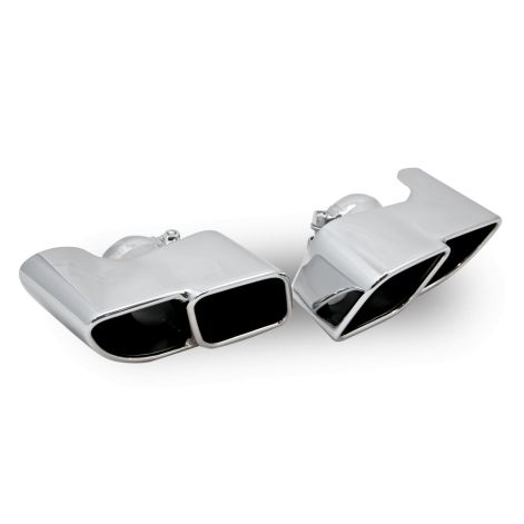 Porsche 911 997.1 Carrera Chrome Finish Exhaust Tailpipes - Top Gear