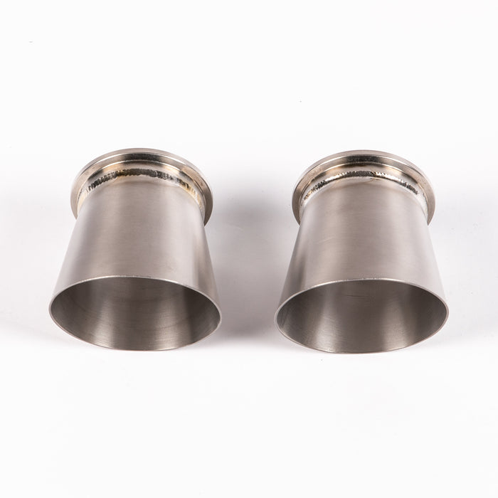 Porsche 718 Titanium Megaphone Exhaust Tips (Polished) - JCR Exhaust