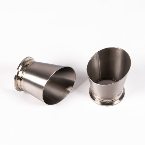 Porsche 718 Titanium Megaphone Exhaust Tips (Polished) - JCR Exhaust