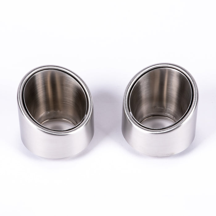 Porsche 718 Inconel Rolled Exhaust Tips (Polished) - JCR Exhaust