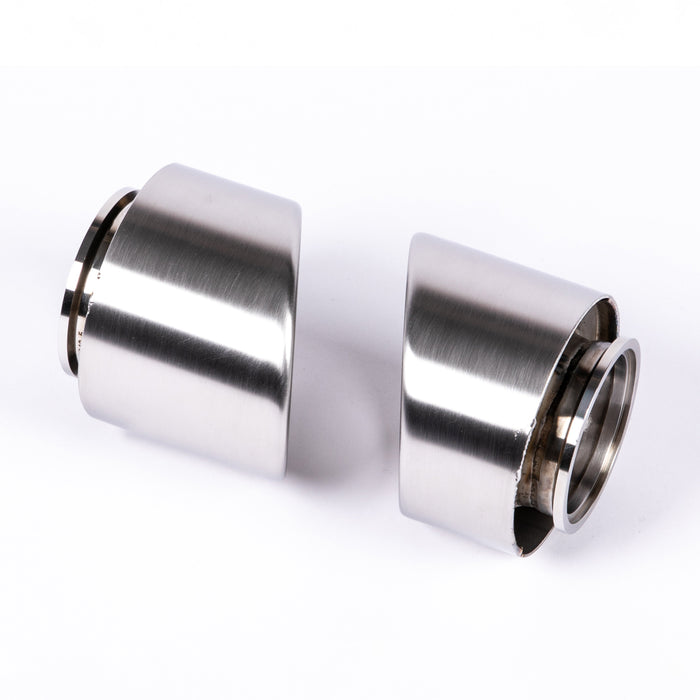 Porsche 718 Inconel Rolled Exhaust Tips (Polished) - JCR Exhaust