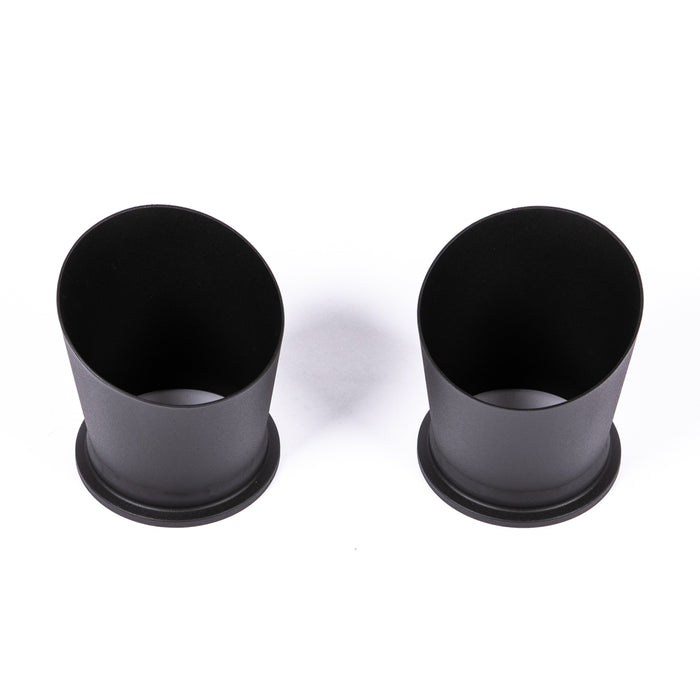 Porsche 718 Titanium Megaphone Exhaust Tips (Black Coated) - JCR Exhaust