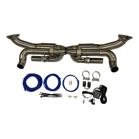 Porsche 911 991 Carrera Valved Rear X-Pipe - Top Gear