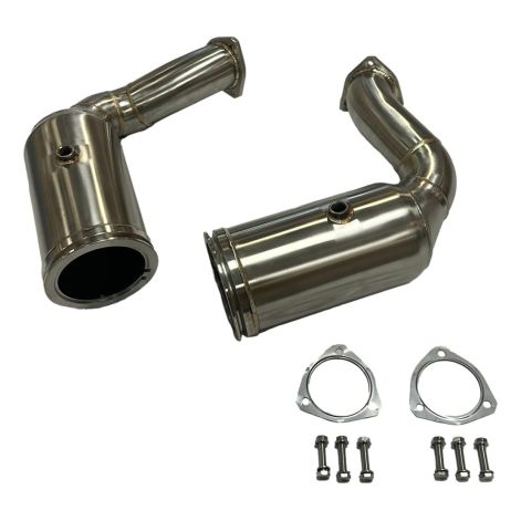 Porsche Cayenne Turbo 4.0T E3 Catless Downpipes - Top Gear