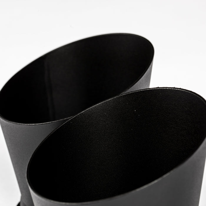 Porsche 718 Titanium Megaphone Exhaust Tips (Black Coated) - JCR Exhaust