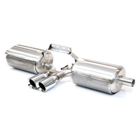 Porsche 986 Boxster Cat Back Exhaust with Chrome Tailpipes - Top Gear