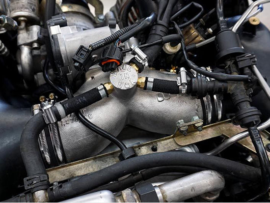 Porsche 996 Turbo/S/X50/GT2 Aluminum Intake Plenum Competition 74mm Throttle - IPD Plenums