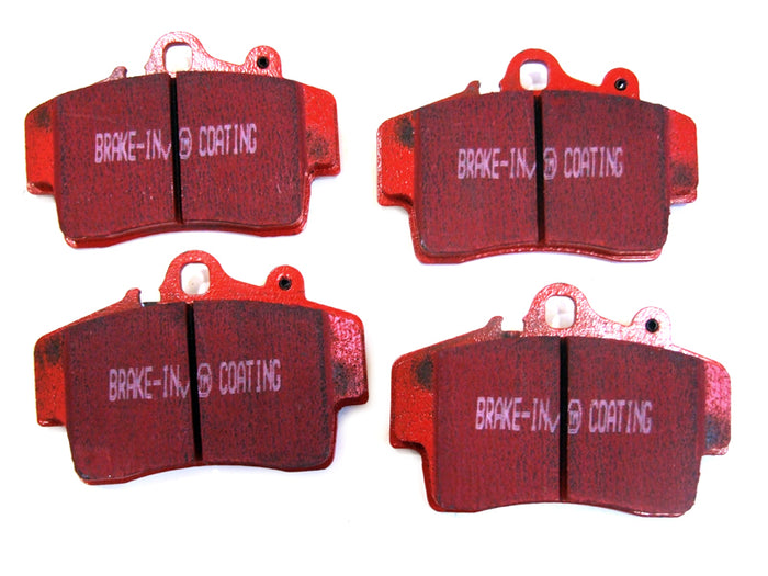 Porsche 986 Boxster / 987 Boxster / 987C Cayman RED Brake Pads 'Road' Front - EBC Brakes