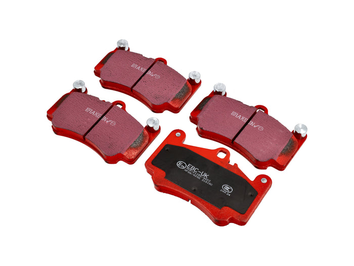 Porsche 996 / 997 RED Brake Pads 'Road' Front - EBC Brakes