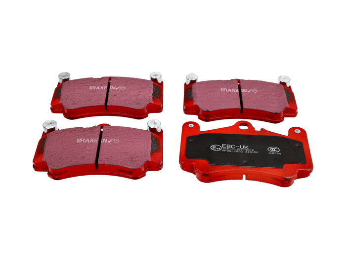 Porsche 996 / 997 RED Brake Pads 'Road' Front - EBC Brakes