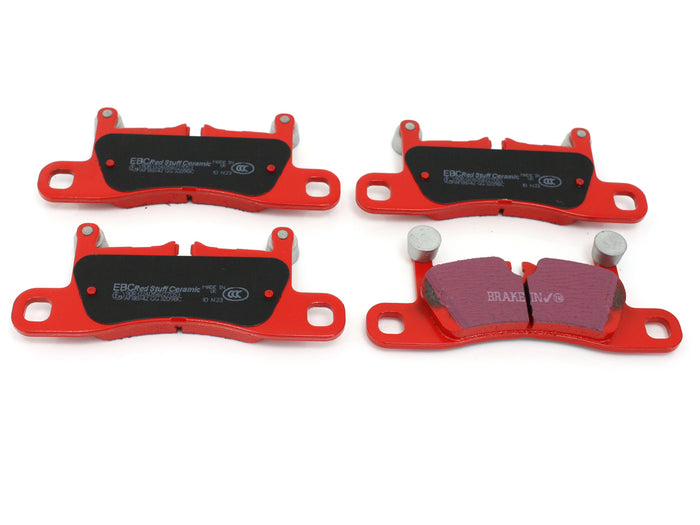 Porsche 991.1 / 991.2 / 981 Boxster Spyder Red brake pads 'Road' Rear - EBC Brakes