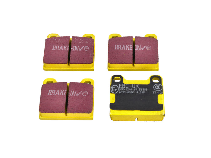 Porsche 911 / 930 YELLOW Brake Pads 'Fast Road' Rear - EBC Brakes