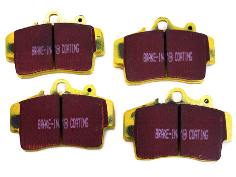 Porsche 986 Boxster / 987 Boxster / 987C Cayman YELLOW Brake Pads 'Fast Road' Front - EBC Brakes