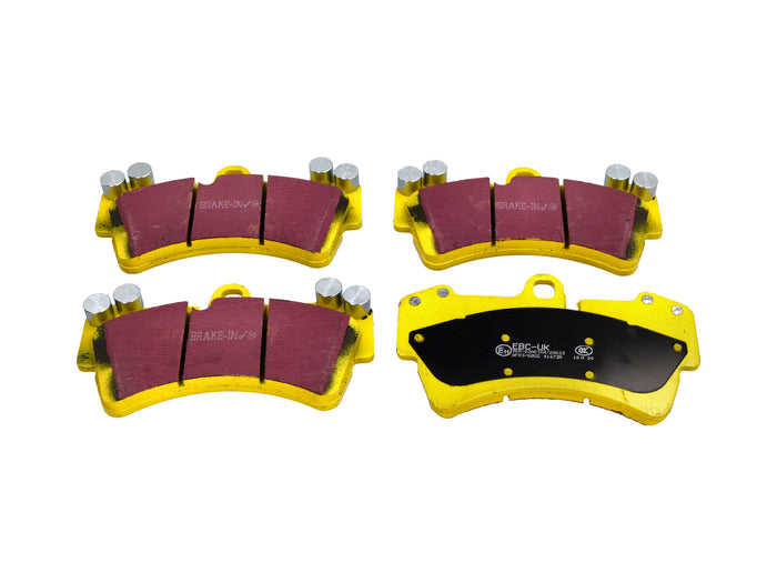 Porsche 955 Cayenne / 957 Cayenne YELLOW Brake Pads 'Fast Road' Front - EBC Brakes