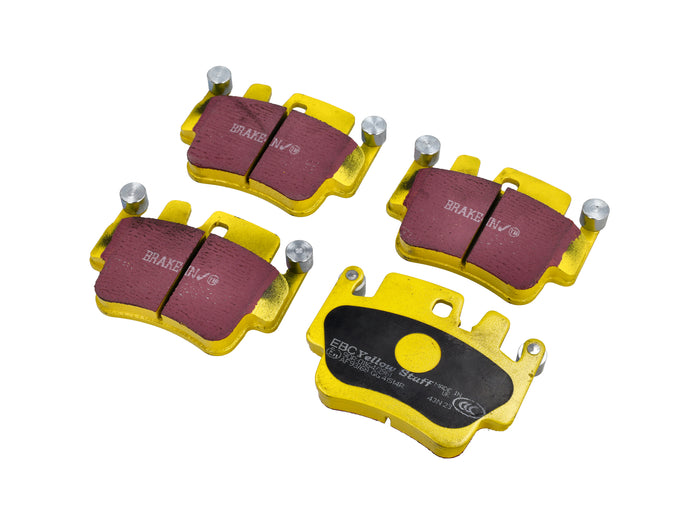 Porsche 996 / 997 / 986 Boxster / 987 Boxster / 987C Cayman YELLOW Brake Pads 'Fast Road' - EBC Brakes