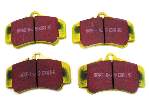 Porsche 996 GT2 / 996 GT3 / 997 GT3 / 997 Turbo YELLOW Brake Pads 'Fast Road' Front - EBC Brakes