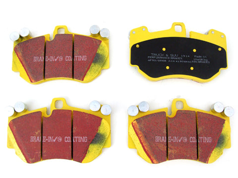 Porsche 957 Cayenne Turbo Yellow Brake Pads 'fast Road' Front - EBC Brakes