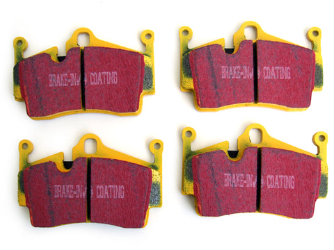 Porsche 987 Boxster / 987C Cayman YELLOW Brake Pads 'Fast Road' Rear - EBC Brakes