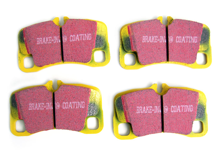 Porsche 997 turbo / GT3 / 997.2 C2/C4 YELLOW Brake Pads 'Fast Road' Rear - EBC Brakes