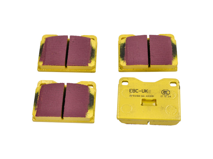 Porsche 928 / 944 YELLOW Brake Pads 'Fast Road' Rear - EBC Brakes