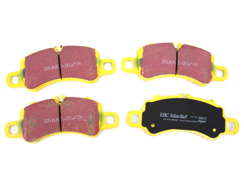 Porsche 991.2 Carrera / 982 Boxster S / 982 Cayman S Yellow Brake Pads 'fast Road' Front - EBC Brakes