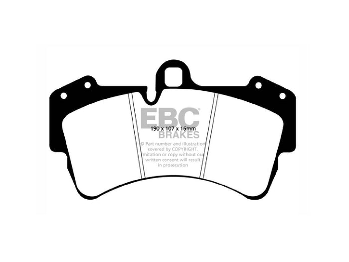 Porsche 955/957 Cayenne Blue Brake Pads Ndx Race Front - EBC Brakes