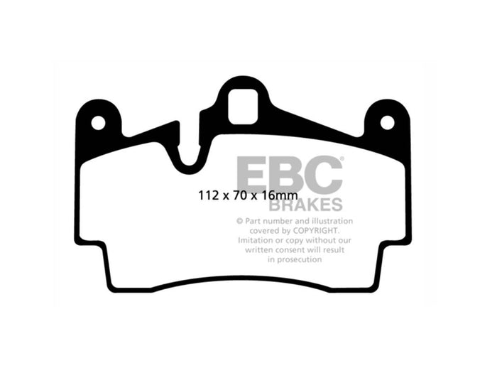 Porsche 955 Cayenne / 957 Cayenne Blue Brake Pads Ndx Race Rear - EBC Brakes